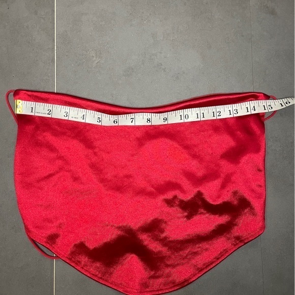 Windsor Strappy Satin Cowl Neck Crop Top - Picture 2 of 3